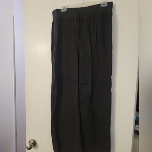 Black linen pants